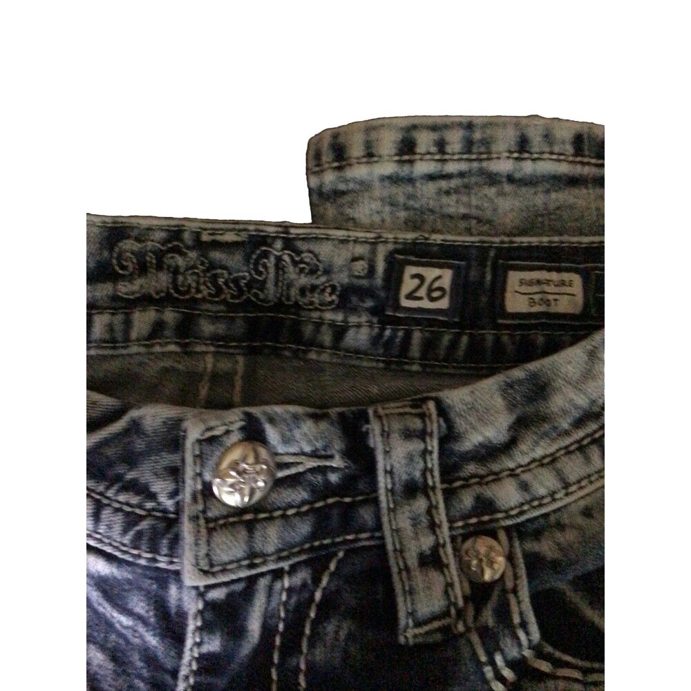 Miss Me Jeans Signature Boot Cut Size 26 JE 834482R - Picture 4 of 7